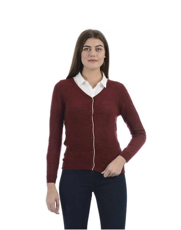 Porto Bello Women Casual Winter Wear Cardigan